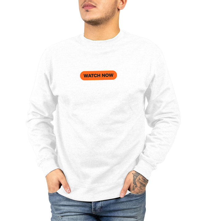 "Watch Now" Unisex Crewneck Sweatshirt