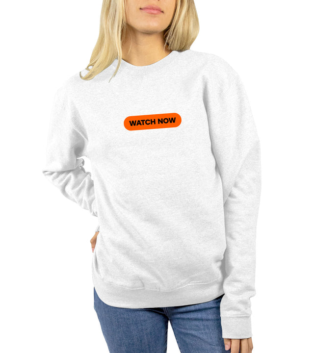"Watch Now" Unisex Crewneck Sweatshirt